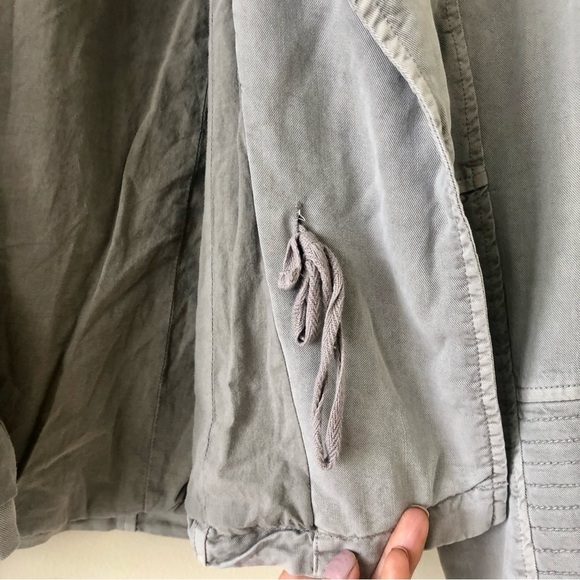 Lucky Brand Women’s Gray Lyocell Moto Jacket Size Small - Picture 5 of 10